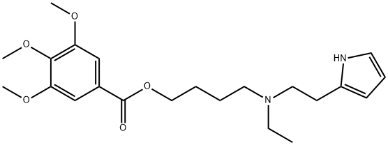 3,4,5-Trimethoxybenzoic acid 4-[N-ethyl-N-[2-(1H-pyrrol-2-yl)ethyl]amino]butyl ester,67466-27-7,结构式