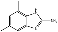 4,6-ジメチル-1H-1,3-ベンゾジアゾール-2-アミン 化学構造式