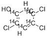 2 4 5-TRICHLOROPHENOL-UL-14C Struktur