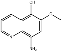 5-hydroxy-6-methoxy-8-aminoquinoline 化学構造式