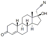 17 alpha-cyanomethyl-19-nortestosterone 化学構造式