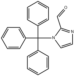 1-トリチル-1H-イミダゾール-2-カルブアルデヒド 化学構造式
