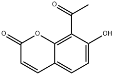 8-ACETYL-7-HYDROXYCOUMARIN Structure