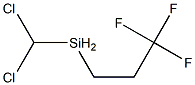 メチルジクロロ(3,3,3-トリフルオロプロピル)シラン 化学構造式