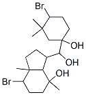 7-ブロモ-3-[(4-ブロモ-1-ヒドロキシ-3,3-ジメチルシクロヘキシル)ヒドロキシメチル]オクタヒドロ-4,7a-ジメチル-1H-インデン-4-オール 化学構造式
