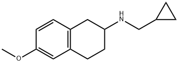 1,2,3,4-Tetrahydro-N-cyclopropylmethyl-6-methoxy-2-naphthalenamine Struktur