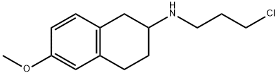 1,2,3,4-Tetrahydro-N-(3-chloropropyl)-6-methoxy-2-naphthalenamine Structure