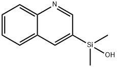 Silanol, dimethyl-3-quinolinyl- (9CI) Structure