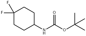 (4,4-二氟环己基)氨基甲酸叔丁酯 结构式
