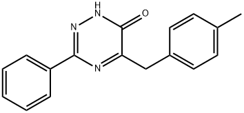 1,2,4-Triazin-6(1H)-one, 5-[(4-methylphenyl)methyl]-3-phenyl-,675124-16-0,结构式