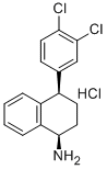 1-NAPHTHALENAMINE, 4-(3,4-DICHLOROPHENYL)-1,2,3,4-TETRAHYDRO-, HYDROCHLORIDE, (1R,4R)- Structure