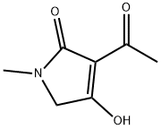 2H-Pyrrol-2-one, 3-acetyl-1,5-dihydro-4-hydroxy-1-methyl- (9CI) 化学構造式