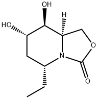 3H-Oxazolo[3,4-a]pyridin-3-one,5-ethylhexahydro-7,8-dihydroxy-,(5R,7S,8S,8aR)-(9CI),675130-49-1,结构式