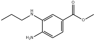 Benzoic acid, 4-amino-3-(propylamino)-, methyl ester (9CI) Structure