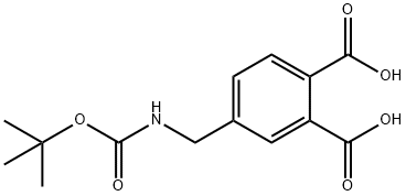 4-(BOC-AMINO)METHYL-1,2-BENZENEDICARBOXYLIC ACID Struktur