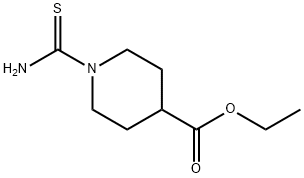 4-Piperidinecarboxylic  acid,  1-(aminothioxomethyl)-,  ethyl  ester 结构式