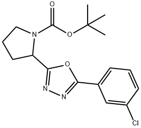 (S)-tert-Butyl 2-(5-(3-cyanophenyl)-1,3,4-oxadiazol-2-yl)pyrrolidine-1-carboxylate