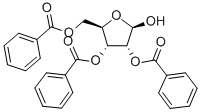 2,3,5-三苯甲酰基-beta-D-呋喃核糖, 67525-66-0, 结构式