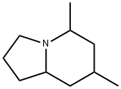 オクタヒドロ-5,7-ジメチルインドリジン 化学構造式