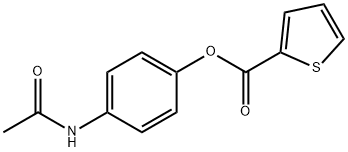 4-acetamidophenyl-2-thiophenecarboxylate Structure