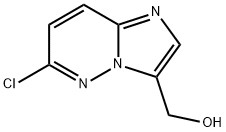 (6-クロロイミダゾ[1,2-B]ピリダジン-3-イル)メタノール 化学構造式