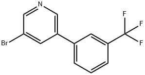 3-溴-5-(3-三氟甲苯基)吡啶, 675589-94-3, 结构式