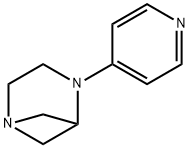 1,4-Diazabicyclo[3.1.1]heptane,4-(4-pyridinyl)-(9CI) 结构式