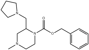 4-METHYL-2-PYRROLIDIN-1-YLMETHYL-PIPERAZINE-1-CARBOXYLIC ACID BENZYL ESTER
