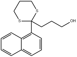 3-(2-NAPHTHALEN-1-YL-[1,3]DITHIAN-2-YL)-PROPAN-1-OL
 Structure