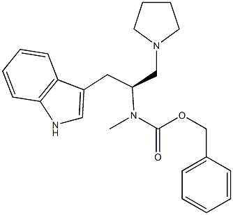 (S)-1-PYRROLIDIN-2-(1'H-INDOL-3'YLMETHYL)-2-(N-CBZ-N-METHYL)AMINO-ETHANE
