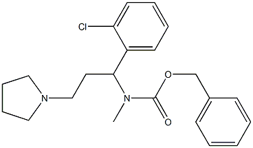1-PYRROLIDIN-3-(2'-CHLOROPHENYL)-3-(N-CBZ-N-METHYL)AMINO-PROPANE

