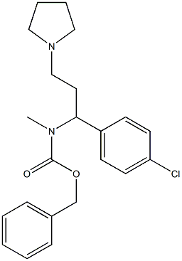 1-PYRROLIDIN-3-(4'-CHLOROPHENYL)-3-(N-CBZ-N-METHYL)AMINO-PROPANE
