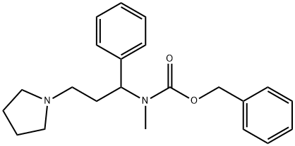 1-PYRROLIDIN-3-PHENYL-3-(N-CBZ-N-METHYL)AMINO-ETHANE
 Structure