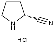 (R)-ピロリジン-2-カルボニトリル塩酸塩 化学構造式
