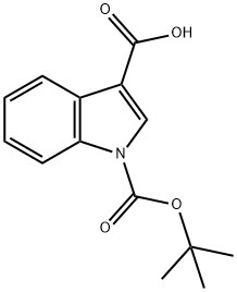 1-(TERT-BUTOXYCARBONYL)-1H-INDOLE-3-CARBOXYLIC ACID Struktur