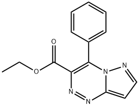 4-Phenylpyrazolo[5,1-c][1,2,4]triazine-3-carboxylic acid ethyl ester Structure