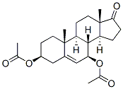 Androst-5-en-17-one, 3,7-bis(acetyloxy)-, (3beta,7beta)- (9CI) Structure