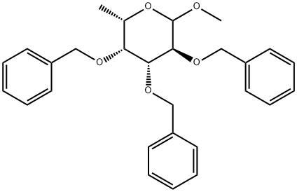 甲基-2,3,4-三-O-苄基-L-岩藻吡喃糖, 67576-77-6, 结构式