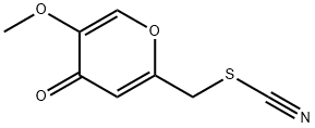 Thiocyanic acid, (5-methoxy-4-oxo-4H-pyran-2-yl)methyl ester (9CI)|