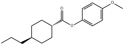 4-甲氧基苯基 4-丙基环己烷羧酸酯, 67589-38-2, 结构式