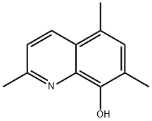 2,5,7-トリメチル-8-キノリノール 化学構造式