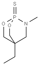 4-Ethyl-7-methyl-7-aza-2,6-dioxa-1-phosphabicyclo[2.2.2]octane1-sulfide,67590-59-4,结构式