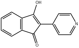 3-羟基-2-(吡啶-4-基)茚-1-酮, 67592-40-9, 结构式