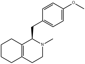 (R)-1,2,3,4,5,6,7,8-octahydro-1-[(4-methoxyphenyl)methyl]-2-methylisoquinoline Struktur
