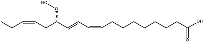 13(S)-HYDROPEROXY-(9Z,11E,15Z)-OCTADECATRIENOIC ACID,67597-26-6,结构式