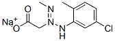 sodium [3-(5-chloro-2-methylphenyl)-1-methyltriazen-2-yl]acetate  Structure