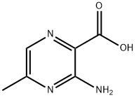 3-氨基-5-甲基-吡嗪羧酸 结构式