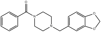 1-(1,3-Benzodioxol-5-ylmethyl)-4-benzoylpiperazine,6761-59-7,结构式