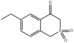 1H-2-Benzothiopyran-4(3H)-one,6-ethyl-,2,2-dioxide(9CI) Structure