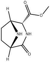 3,8-Diazabicyclo[3.2.1]octane-2-carboxylicacid,4-oxo-,methylester,(1R,2R,5S)-(9CI) Structure